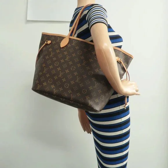 100% Authentic Louis Vuitton Neverfull MM Brown W/P Monogram Canvas Shoulder Bag - Picture 12 of 12